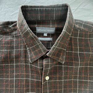 Share Men's Hickey Freeman Multicolor Plaid Shirt Long Sleeve Button Down, Size